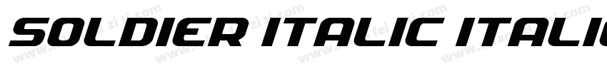 Soldier Italic Italic字体转换